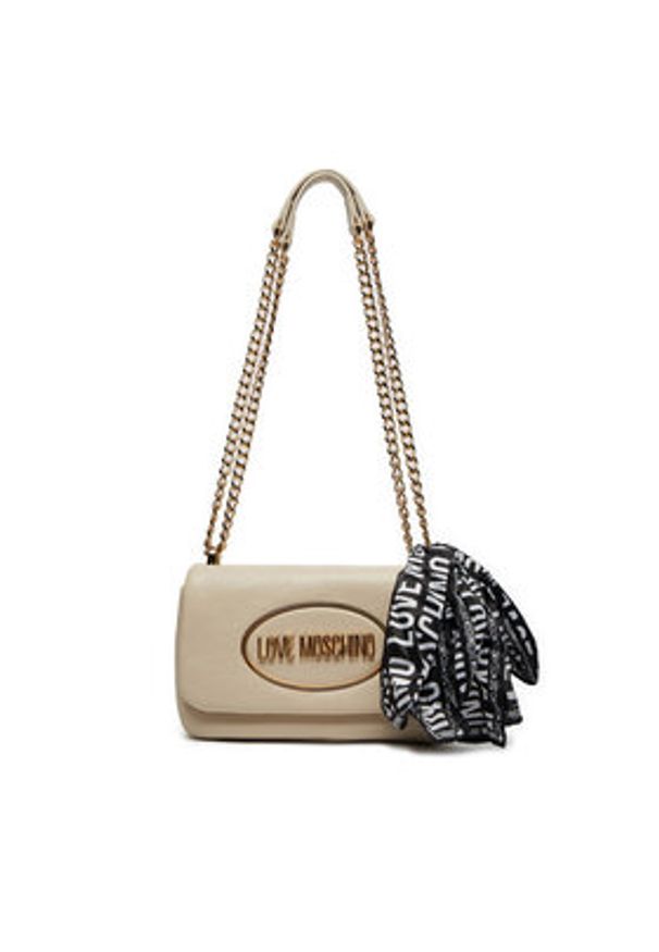 Love Moschino - LOVE MOSCHINO Torebka JC4032PP1LLE111A Beżowy. Kolor: beżowy. Materiał: skórzane