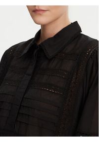 Munthe Koszula Ferdie 251102025128 Czarny Regular Fit. Kolor: czarny. Materiał: bawełna, wiskoza #4