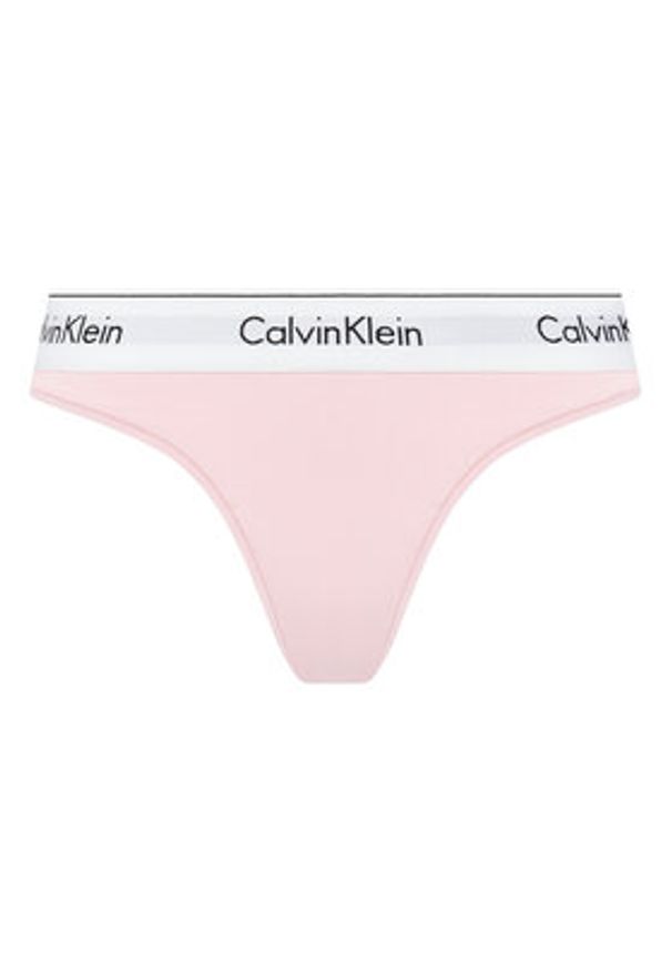 Calvin Klein Underwear Stringi 0000F3786E Różowy. Kolor: różowy. Materiał: bawełna