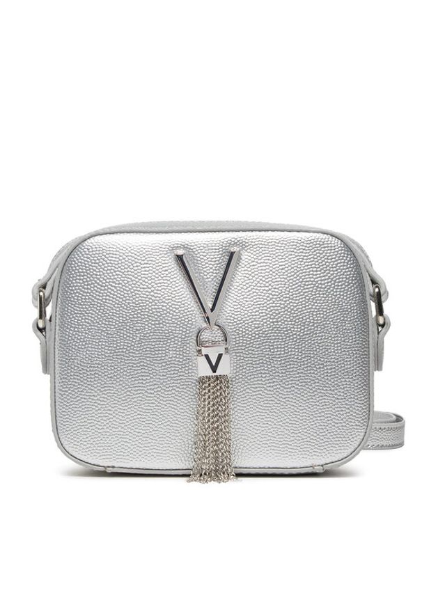 VALENTINO - Valentino Torebka Divina VBS1R409G Srebrny. Kolor: srebrny. Materiał: skórzane