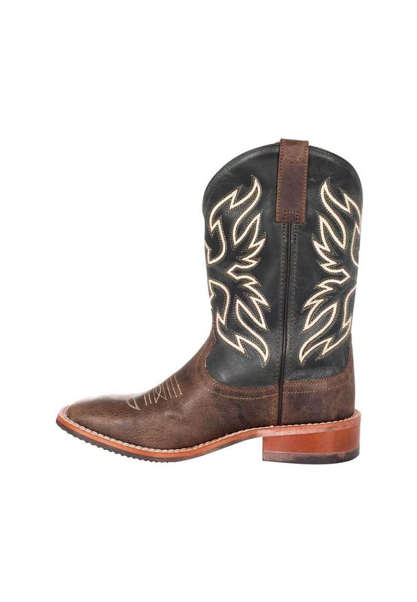 POOL'S - Buty westernowe Pool's 709-30M-CR. Kolor: brązowy. Materiał: skóra