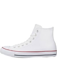 Trampki Converse Chuck Taylor HI Leather, Dla obu płci. Kolor: biały. Materiał: materiał, skóra