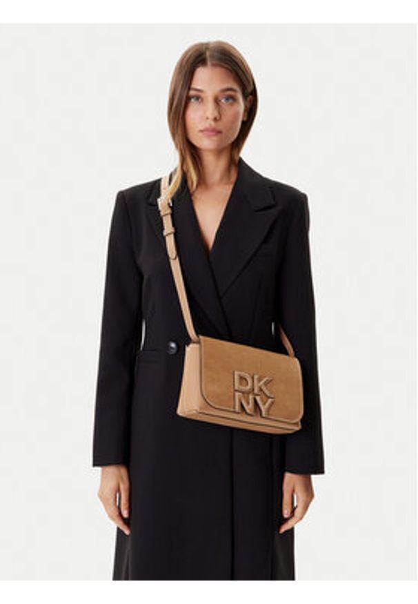 DKNY Torebka R52EMJ40 Brązowy. Kolor: brązowy. Materiał: skórzane