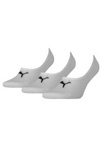 Skarpety Puma Footie 3 Pack, Dla obu płci. Kolor: biały. Materiał: bawełna, materiał