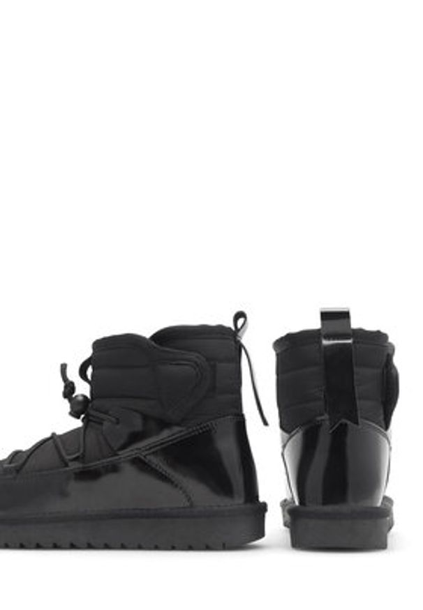 Sergio Bardi Śniegowce WFA1634-12Z-SB Czarny. Kolor: czarny. Materiał: skóra