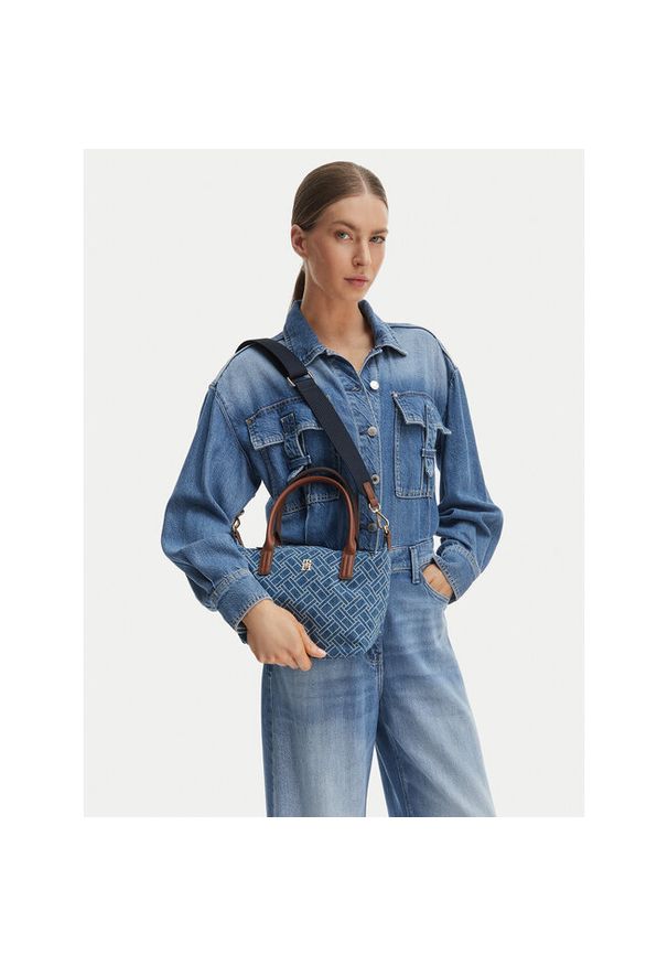 TOMMY HILFIGER - Torebka Tommy Hilfiger. Kolor: niebieski