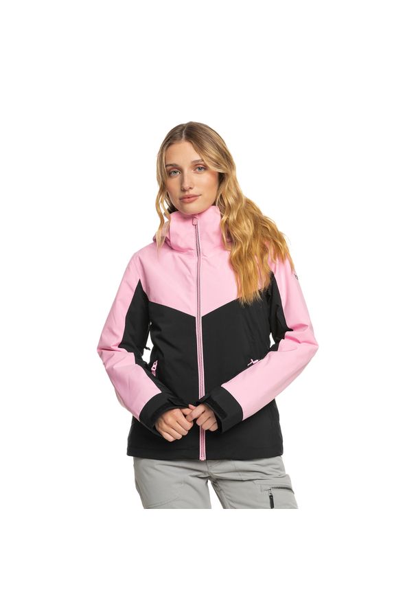 Roxy - Kurtka snowboardowa damska ROXY Free Jet Block. Kolor: różowy. Sport: snowboard
