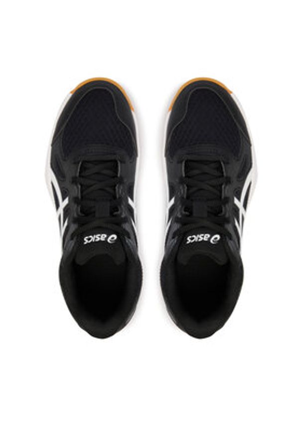 Asics Buty halowe Upcourt 6 Gs 1074A045 Czarny. Kolor: czarny. Materiał: skóra