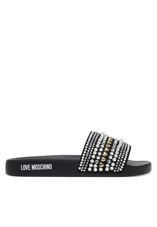 Love Moschino - Klapki LOVE MOSCHINO. Kolor: czarny