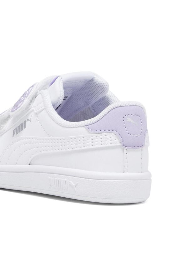 Puma - Sneakersy PUMA Smash 3.0 Butterfly dla małych dzieci PUMA. Zapięcie: rzepy. Kolor: fioletowy, biały, wielokolorowy. Sport: bieganie