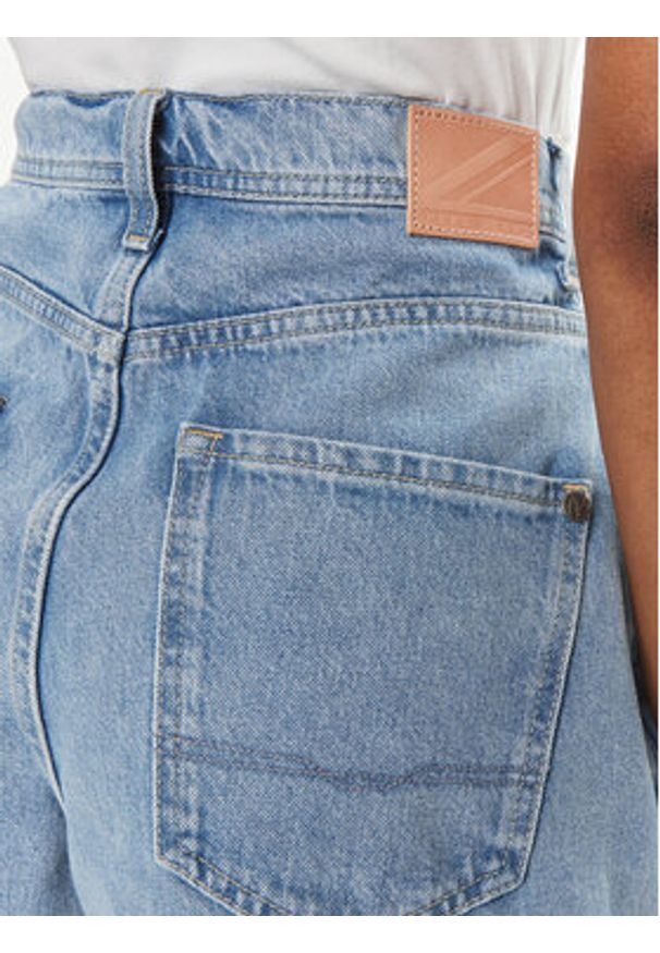 Pepe Jeans Szorty jeansowe Regular Skort Hw Dnm PL801123 Niebieski Regular Fit. Kolor: niebieski. Materiał: bawełna