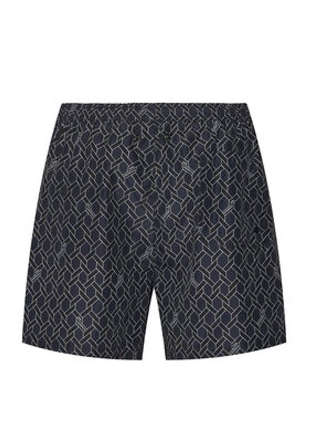 Karl Lagerfeld - KARL LAGERFELD Szorty kąpielowe B1M46003 Granatowy Regular Fit. Kolor: niebieski. Materiał: syntetyk