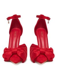 DeeZee Szpilki HT6176-57 Czerwony. Kolor: czerwony. Materiał: materiał. Obcas: na szpilce #5