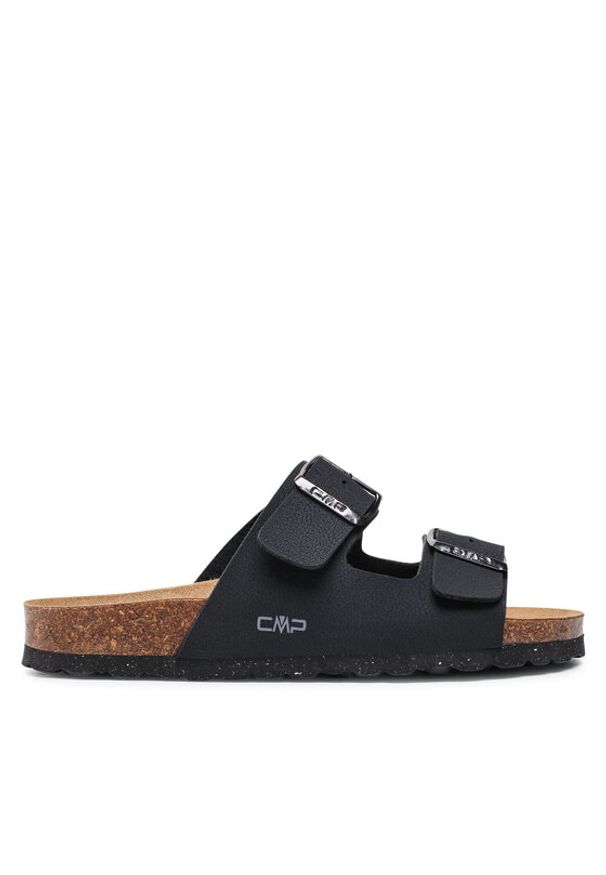 CMP Klapki Eco Thalitha Slipper 3Q91017 Czarny. Kolor: czarny. Materiał: skóra