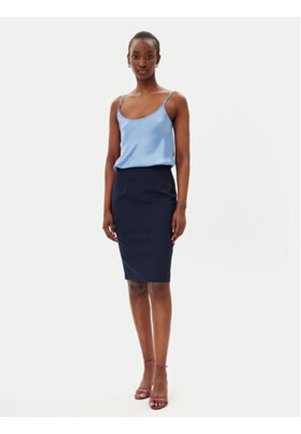 MAX&Co. Top Betel 2516161014200 Niebieski Regular Fit. Kolor: niebieski. Materiał: jedwab