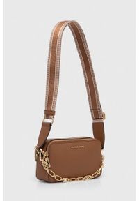 MICHAEL Michael Kors torebka skórzana kolor beżowy. Kolor: beżowy. Materiał: skórzane #7