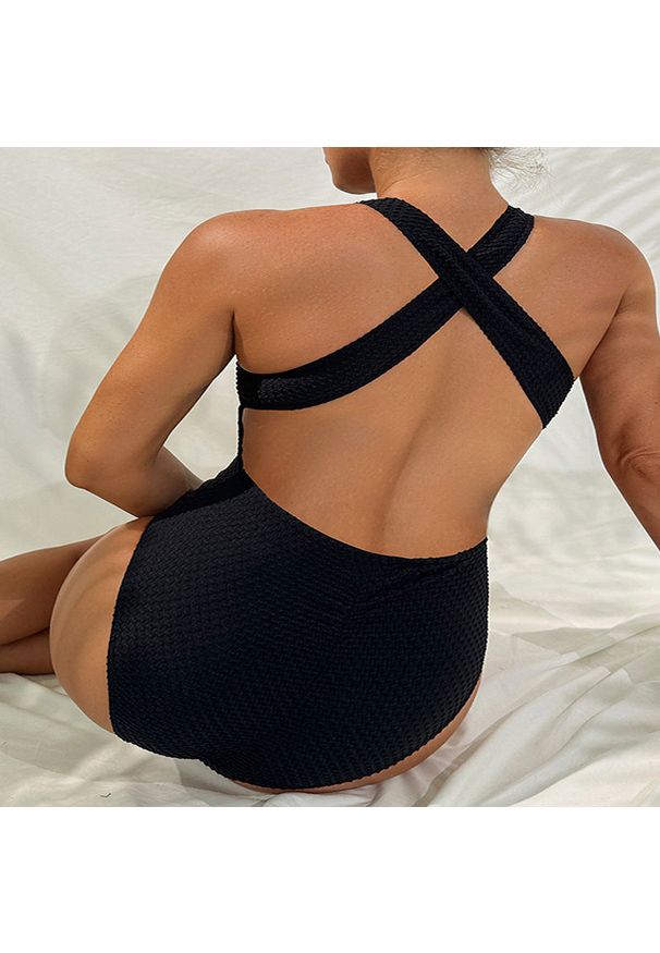 Intica - Strój kąpielowy ciążowy jednoczęściowy elastyczny na lato Sevgin. Kolekcja: moda ciążowa. Kolor: niebieski. Materiał: materiał