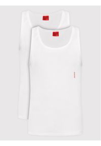 Hugo Komplet 2 tank topów 50469778 Biały Slim Fit. Kolor: biały. Materiał: bawełna