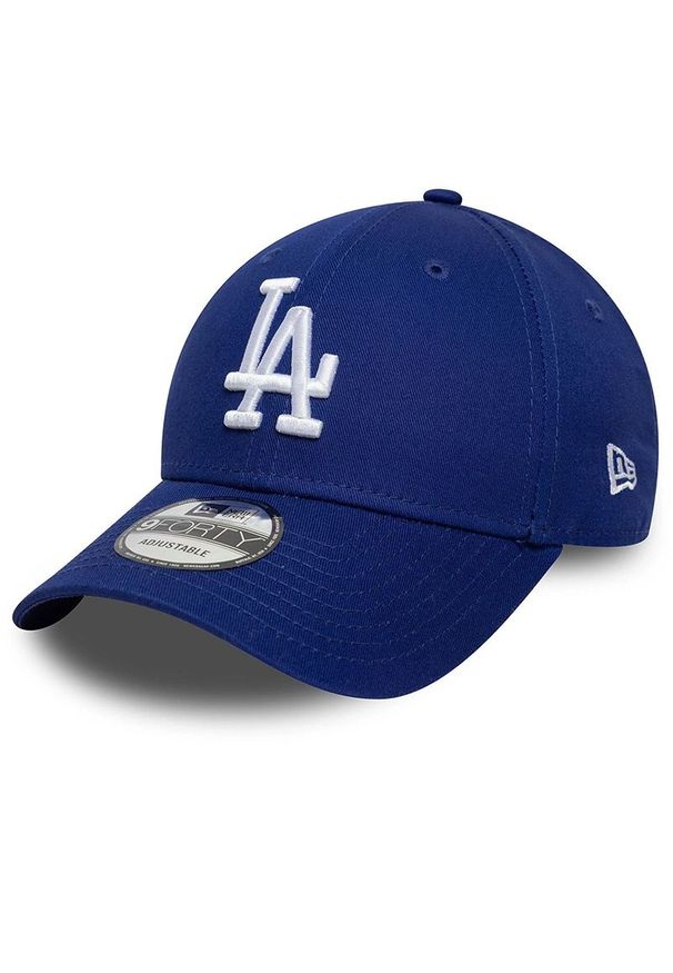 Czapka unisex New Era LA Dodgers MLB Side Patch 9FORTY 60771844 - granatowa. Kolor: niebieski. Materiał: bawełna, materiał. Wzór: haft. Styl: elegancki, klasyczny