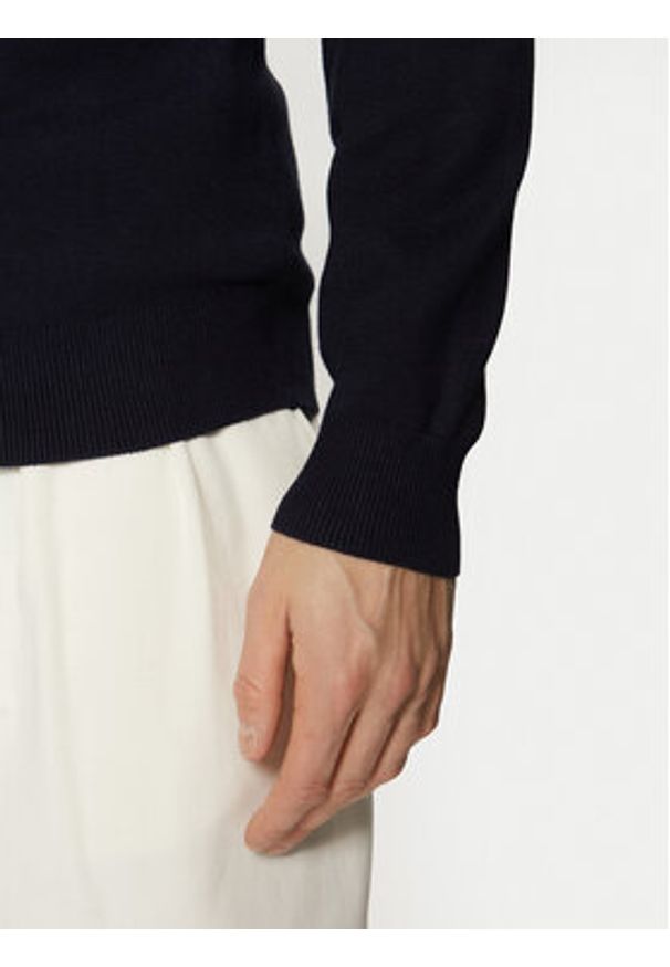 Guess Sweter M5RR13 Z3KK2 Granatowy Regular Fit. Kolor: niebieski. Materiał: wiskoza