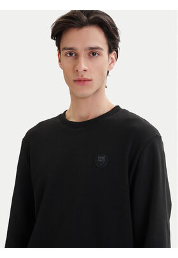 Plein Sport Bluza SAFC MJO1438 STE003N Czarny Regular Fit. Kolor: czarny. Materiał: bawełna. Styl: sportowy