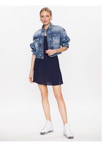 Tommy Jeans Sukienka letnia Essential DW0DW15174 Granatowy Regular Fit. Kolor: niebieski. Materiał: wiskoza. Sezon: lato #3