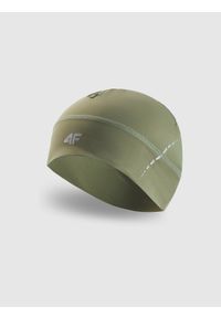 4f - 4F Czapka do biegania uniseks - oliwkowa L/XL. Kolor: brązowy, wielokolorowy, oliwkowy. Materiał: syntetyk, elastan, materiał. Styl: klasyczny, sportowy