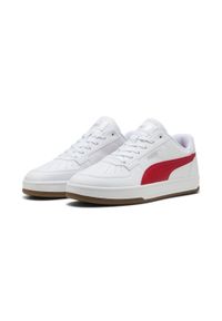 Puma - Sneakersy Caven 2.0 PUMA For All Time Red White Silver Gum Metallic. Kolor: czerwony, szary, biały, wielokolorowy. Materiał: guma. Sezon: lato. Sport: turystyka piesza