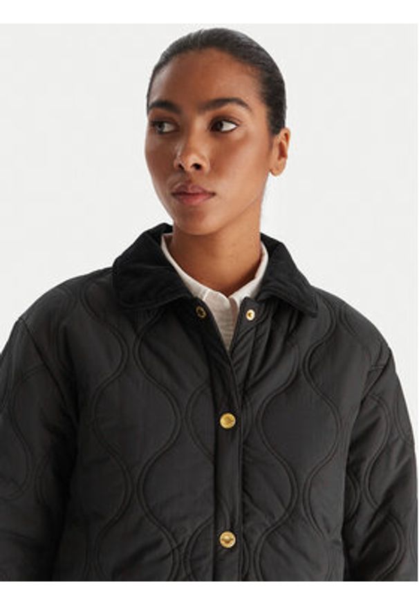 Hunter Kurtka przejściowa Witton HARW0004252 Czarny Regular Fit. Kolor: czarny. Materiał: syntetyk