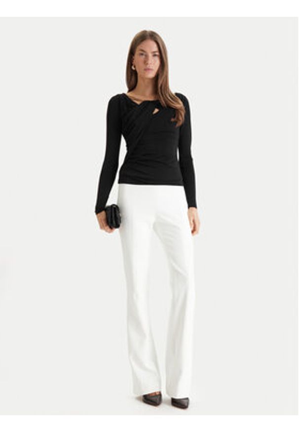 Marciano Guess Bluzka 6RGP06 6257A Czarny Slim Fit. Kolor: czarny. Materiał: syntetyk