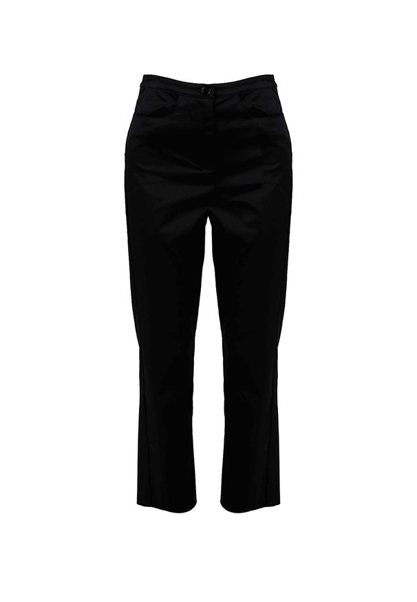 Patrizia Pepe Spodnie | 2P1411 A082 | Kobieta | Czarny. Okazja: na co dzień. Kolor: czarny. Materiał: bawełna, elastan. Styl: casual