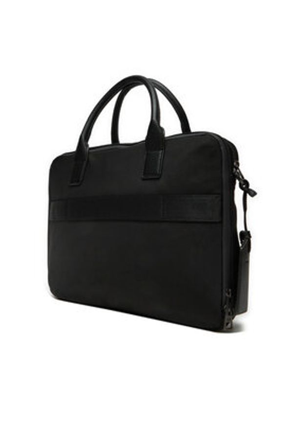 TOMMY HILFIGER - Tommy Hilfiger Torba na laptopa AM0AM13098 Czarny. Kolor: czarny. Materiał: materiał