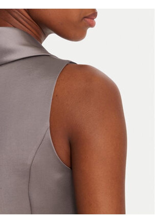 Rinascimento Kamizelka garniturowa CFC0124958003 Beżowy Slim Fit. Kolor: beżowy. Materiał: syntetyk