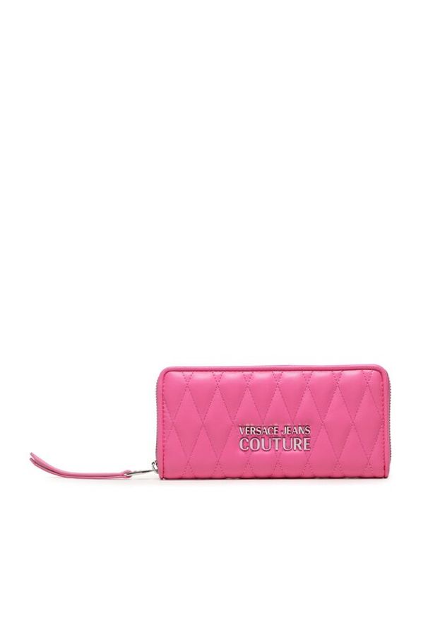 Duży Portfel Damski Versace Jeans Couture. Kolor: różowy