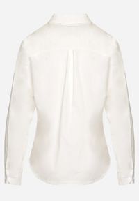 Born2be - Biała Koszula na Guziki z Podwijanymi Rękawami Astarial. Okazja: na spotkanie biznesowe. Kolor: biały. Długość rękawa: długi rękaw. Długość: długie. Styl: klasyczny, elegancki, biznesowy #2