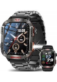 Lazird - SMARTWATCH MILITARNY ZEGAREK LATARKA SATURACJA ROZMOWY 600 MAH WODOODPORNY. Rodzaj zegarka: smartwatch. Styl: militarny