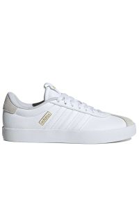 Adidas - Buty adidas VL Court 3.0 ID8795 - białe. Kolor: biały. Materiał: skóra, syntetyk, guma. Szerokość cholewki: normalna. Wzór: aplikacja