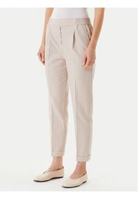 United Colors of Benetton - United Colors Of Benetton Chinosy 49KBDF090 Beżowy Slim Fit. Kolor: beżowy. Materiał: bawełna