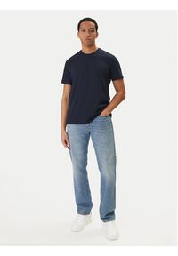 Calvin Klein Jeans T-Shirt Classic Monogram LV04RD254G Granatowy Regular Fit. Kolor: niebieski. Materiał: bawełna #4