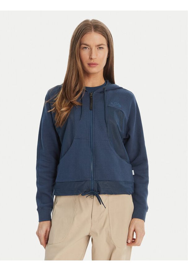 The North Face Bluza Hode-Ap NF0A3LC5 Granatowy Regular Fit. Kolor: niebieski. Materiał: syntetyk