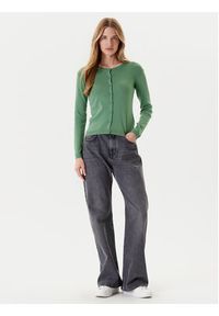 United Colors of Benetton - United Colors Of Benetton Kardigan 1091D5558 Zielony Regular Fit. Kolor: zielony. Materiał: bawełna #3