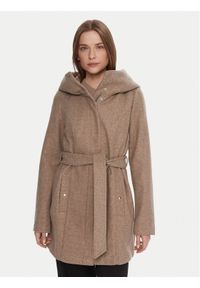 Vero Moda Płaszcz przejściowy Popliva 10310779 Beżowy Regular Fit. Kolor: beżowy. Materiał: syntetyk