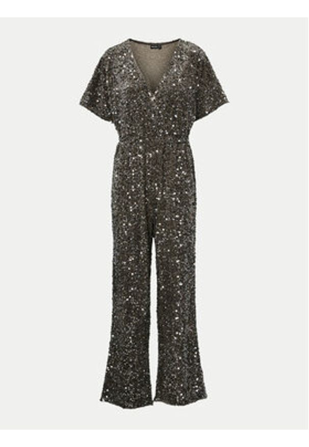 Pieces Kombinezon Kam 17153622 Złoty Regular Fit. Kolor: złoty. Materiał: syntetyk