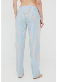 Tom Tailor spodnie piżamowe bawełniane bawełniana. Kolor: niebieski. Materiał: bawełna