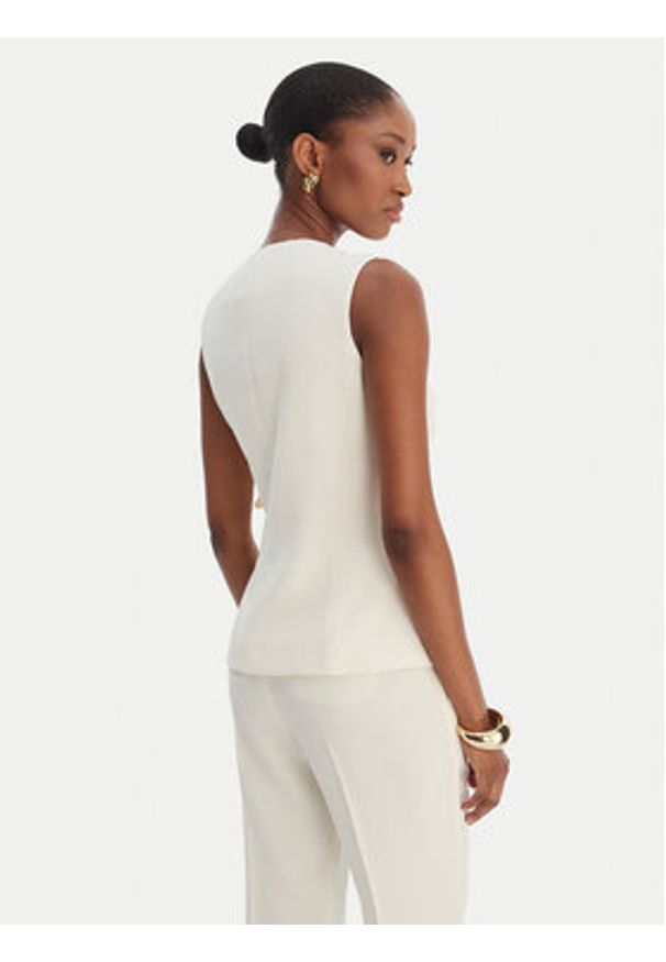 Marella Kamizelka garniturowa Lirica 2613161043 Écru Regular Fit. Materiał: syntetyk