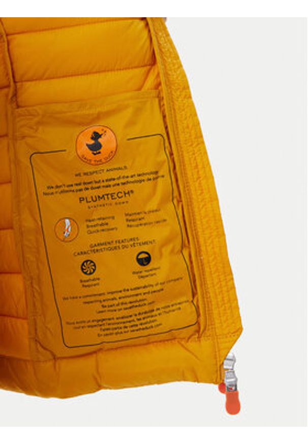 Save The Duck Kurtka przejściowa D39760W GIGA20 Żółty Regular Fit. Kolor: żółty. Materiał: syntetyk