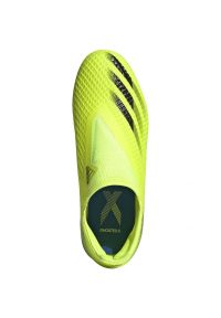 Adidas - Buty piłkarskie adidas X Ghosted.3 Ll Fg Jr FW6978 żółte wielokolorowe. Okazja: na co dzień. Kolor: wielokolorowy. Materiał: dzianina, włókno. Szerokość cholewki: normalna. Sport: piłka nożna #4
