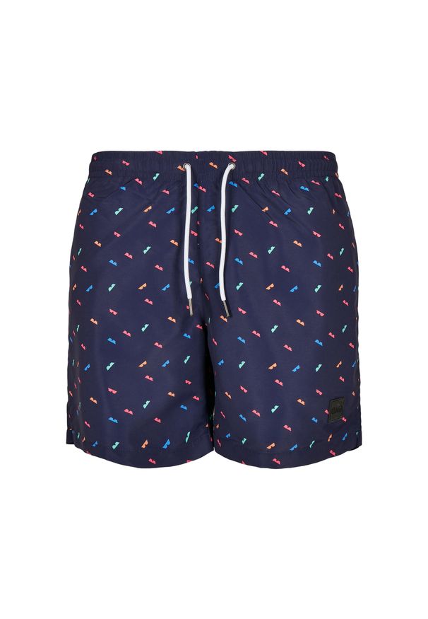 Strój do pływania Urban Classics. Kolor: niebieski. Długość: krótkie. Sezon: lato. Sport: pływanie