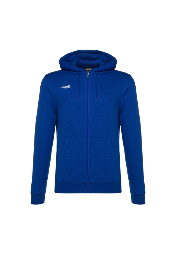 CAPELLI SPORT - Bluza piłkarska męska Capelli Basics Adult Zip Hoodie. Kolor: biały, wielokolorowy, niebieski. Sport: piłka nożna