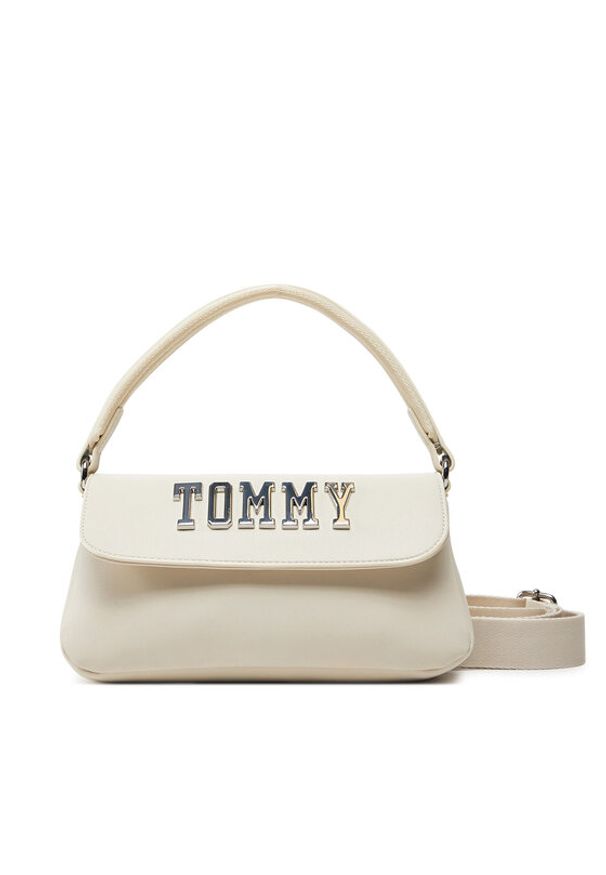 Tommy Jeans Torebka Tjw Everywhere Flap Crossover AW0AW17391 Beżowy. Kolor: beżowy. Materiał: skórzane